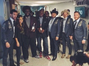 Scott with Kacey Musgraves and the band.