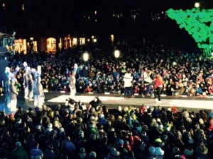 Blue Knights perform at the World Ski Cup in Vail