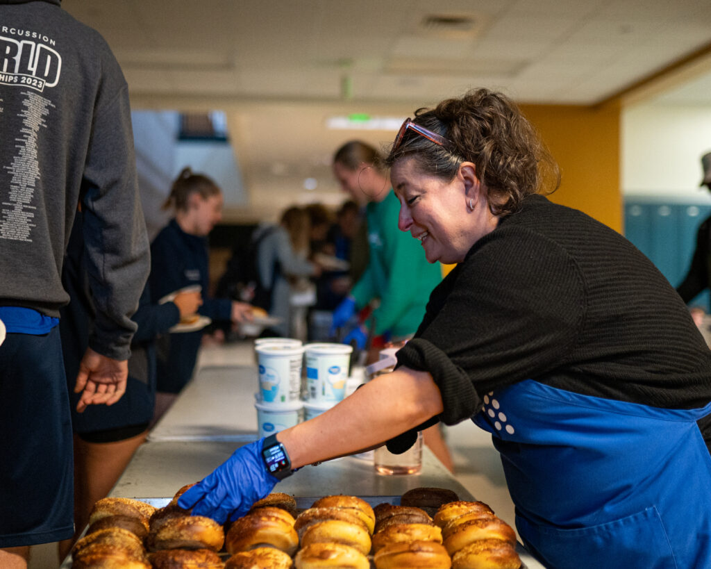 Volunteers Helping the Blue Knights