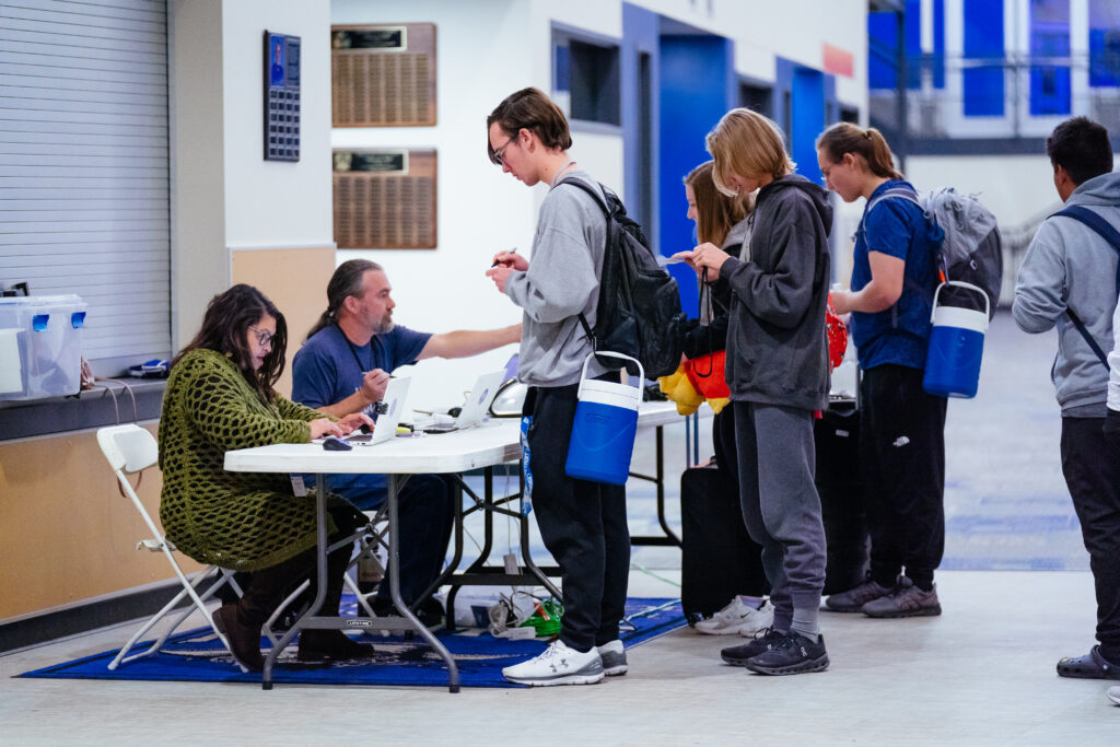 Volunteers Helping the Blue Knights