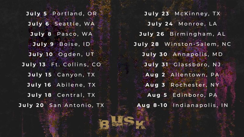 BUSK Tour Schedule